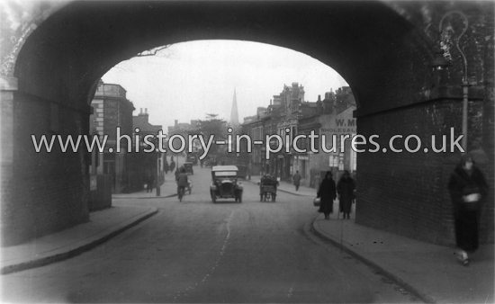 South Street through the railway arch, Romford, Essex. c.1920's